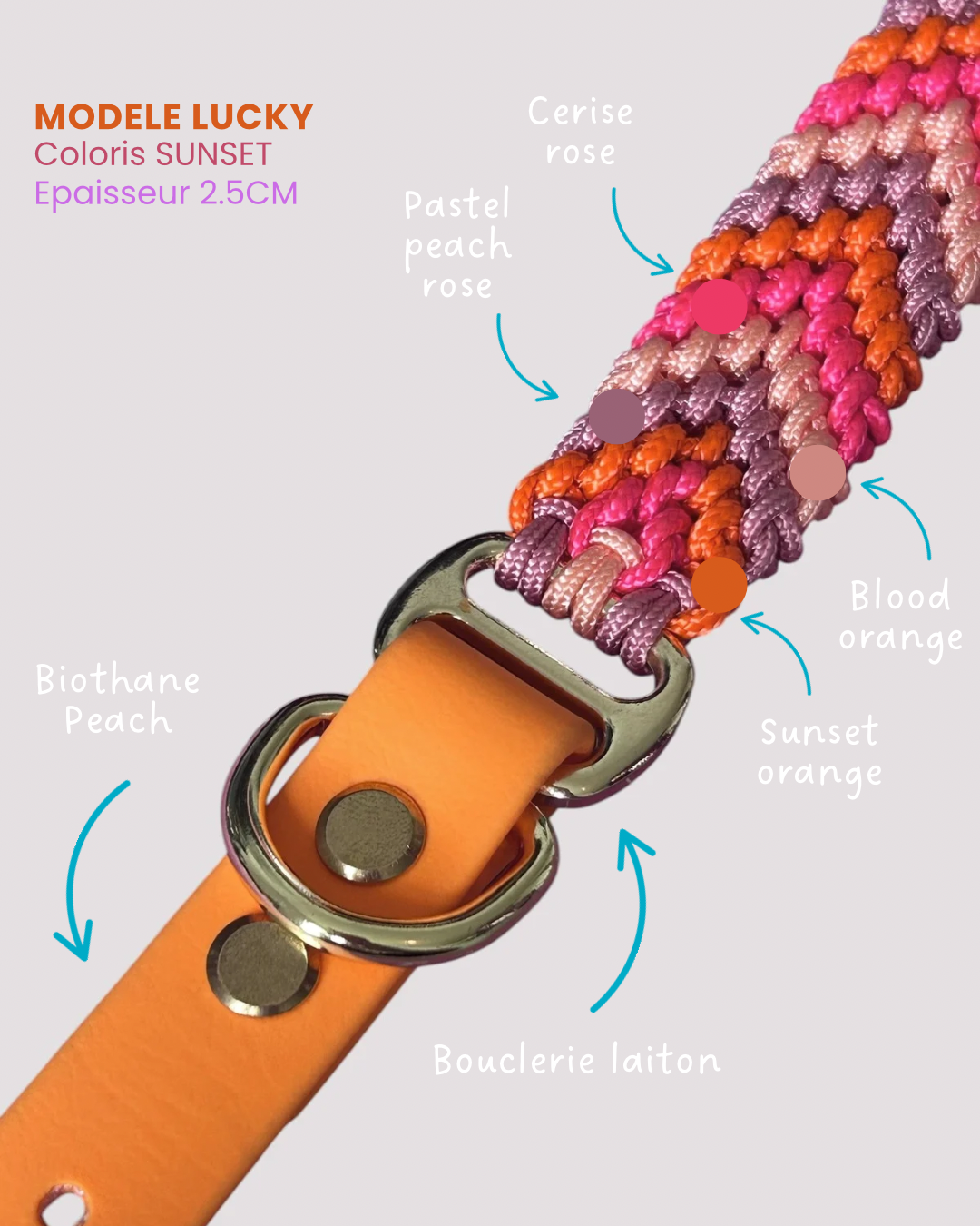 Collier Lucky - Sunset
