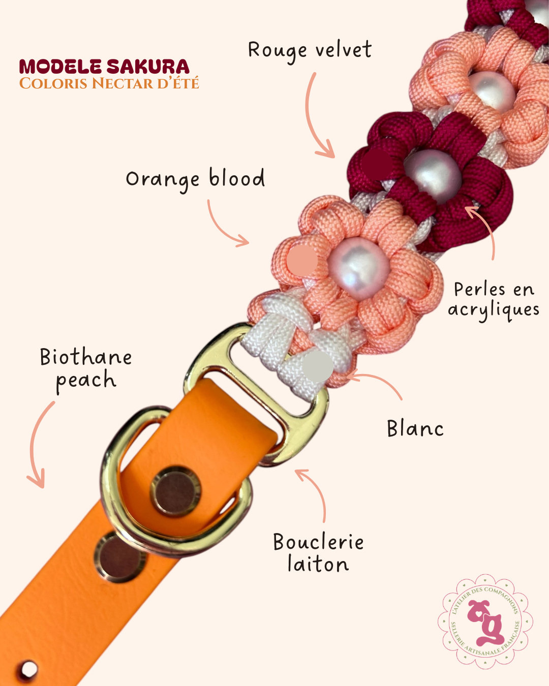 Collier Sakura - Nectar d'été