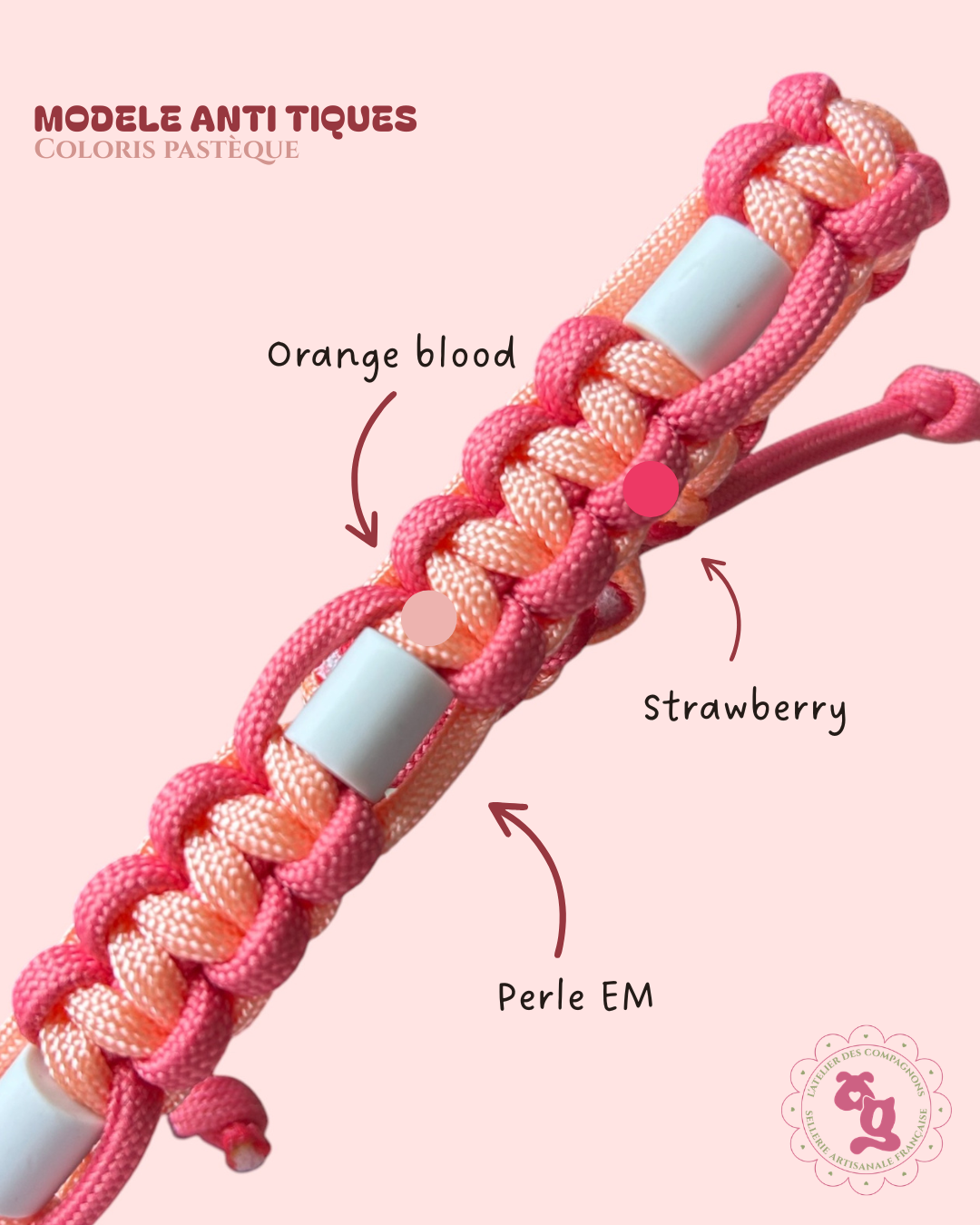 Collier Anti-tiques - Pastèque