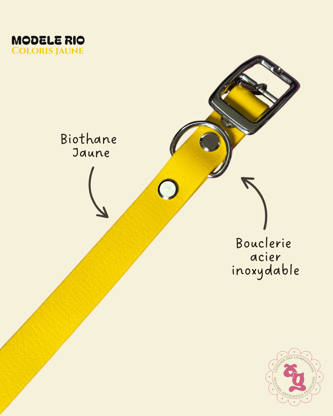 Collier Rio - Jaune
