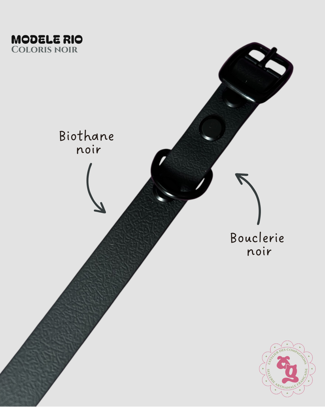 Collier Rio - noir