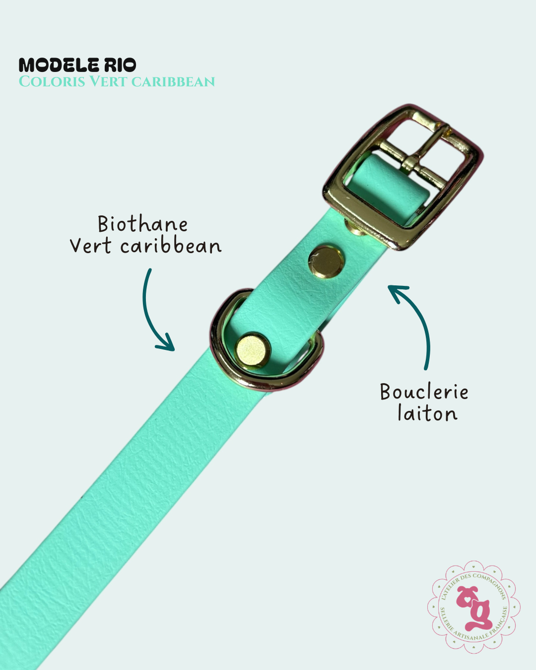 Collier Rio - Vert caribbean
