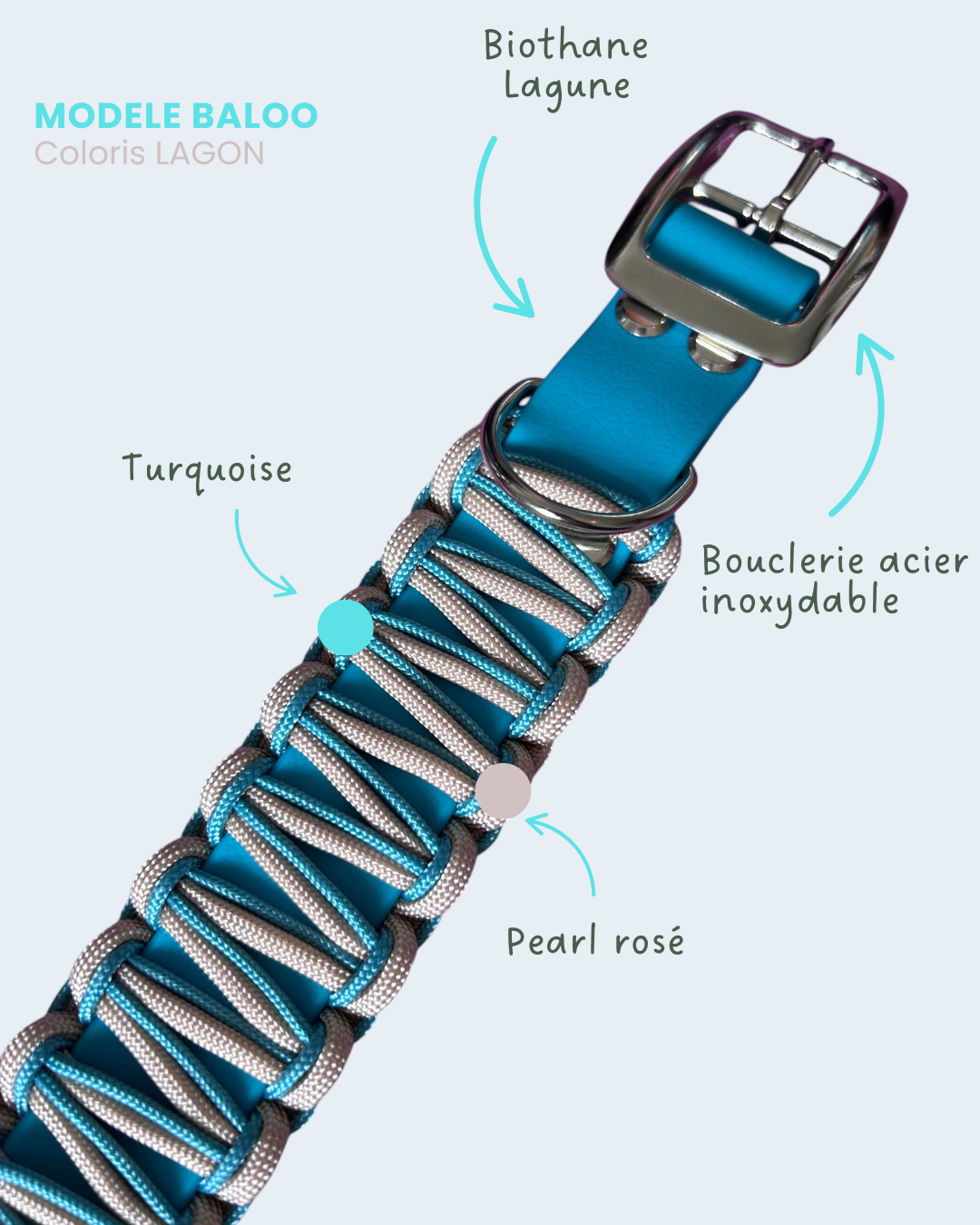 Collier Baloo - Lagon