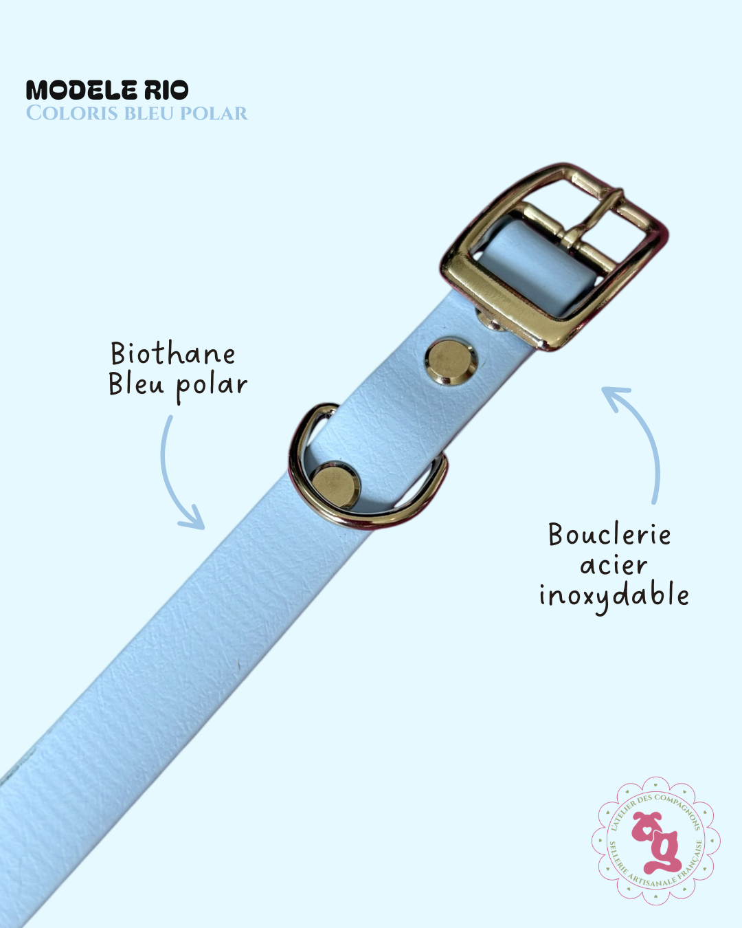 Collier Rio - Bleu polar
