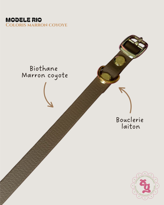 Collier Rio - Marron coyote