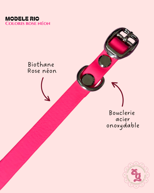 Collier Rio - Rose néon