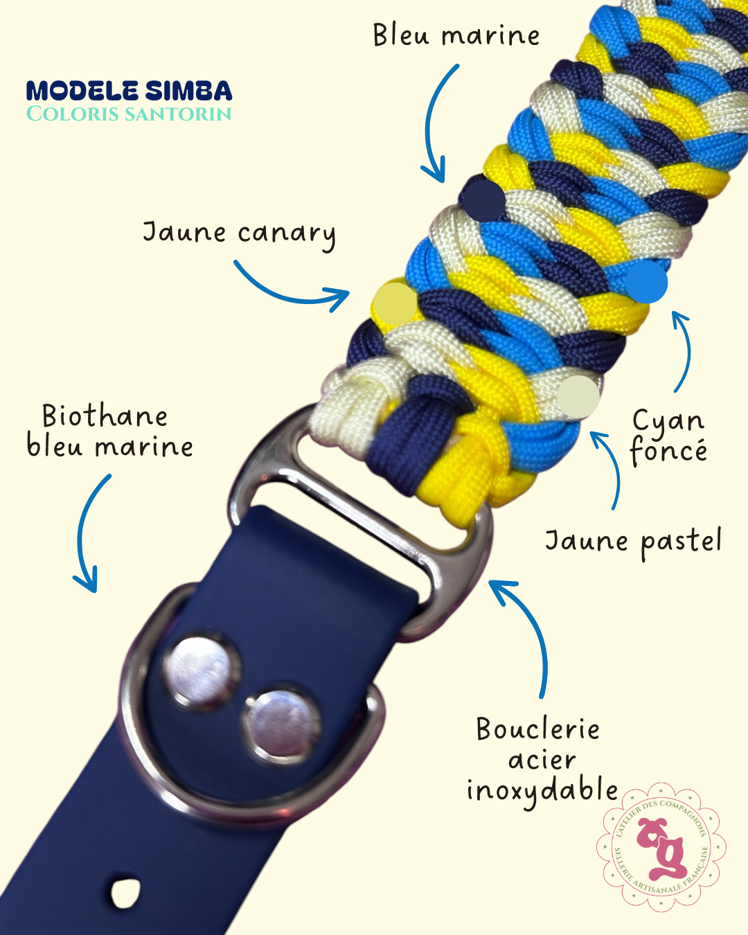 Collier Simba - Santorin